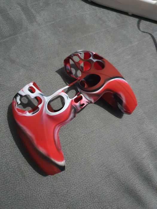 Capas vermelha azul ver comando ps5 silicone nova camuflado camuflagem