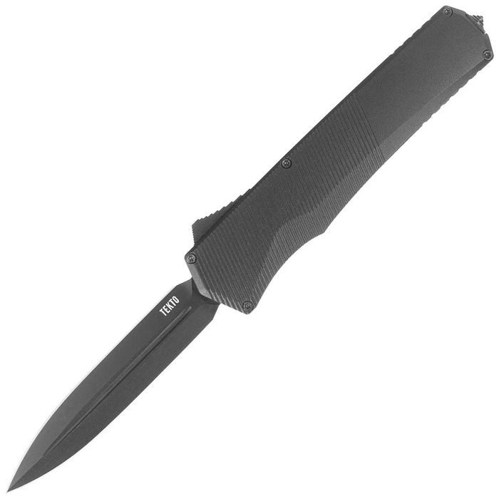 Nóż automatyczny OTF Tekto A5 Spry D/E Black Aluminium Black CPM S35VN