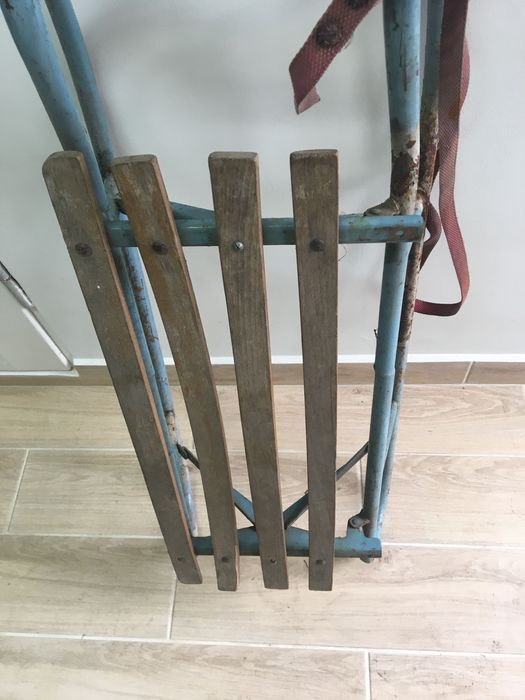 Stare składane sanki dla dziecka, do renowacji