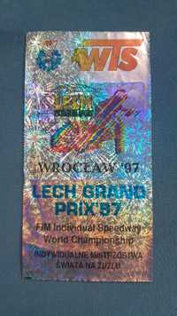 Bilet wstępu:Wrocław"97 GRAND PRIX na żużlu