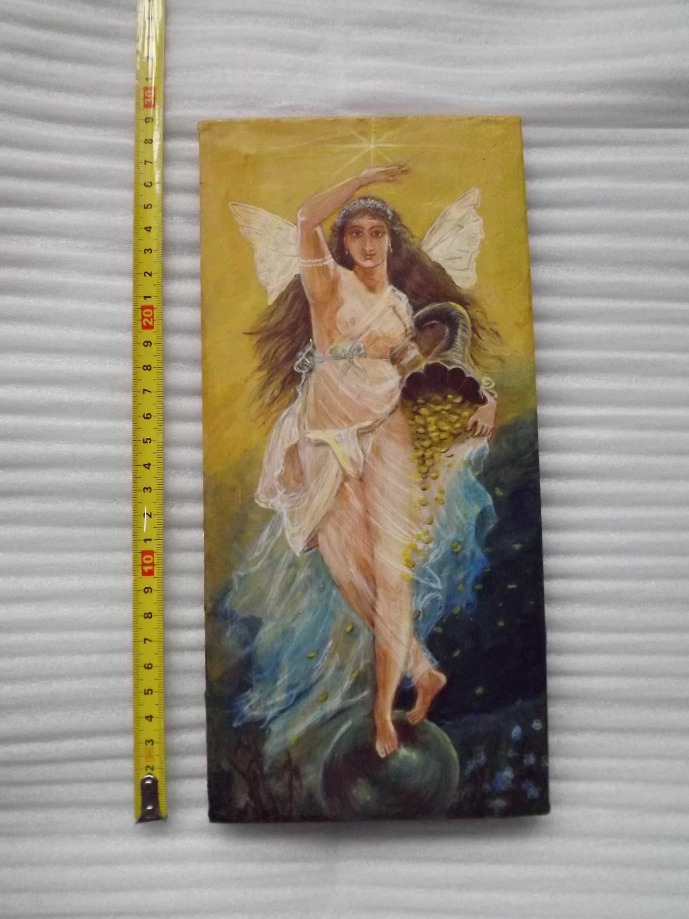 Fortunata anioł obfitości - tempera na desce