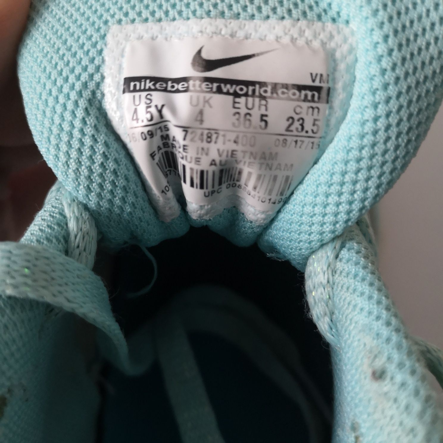Nike buty sportowe dla dziecka r. 36.5