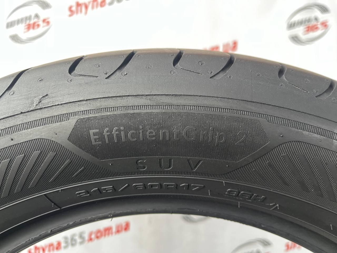 Шини бу літо 215/60 r17 goodyear efficientgrip 2 suv 6mm