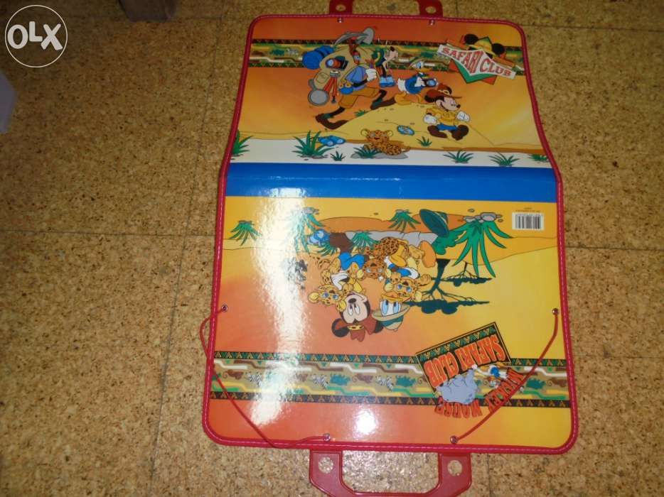 Antiga capa escolar A4 da ambar - disney Mickey pateta pato donald - s