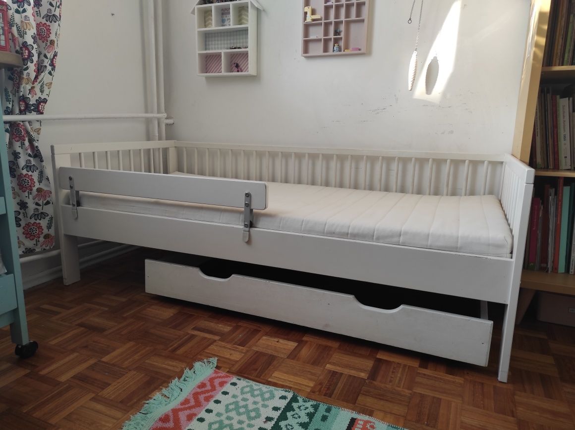 Łóżko Ikea sultan lade 165x76,5 + materac+ szuflada gratis