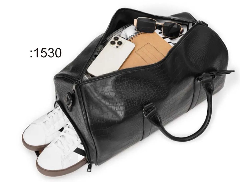 Сумка шкіряна для міста, подорожей, спортзалу / Сумка кожаная