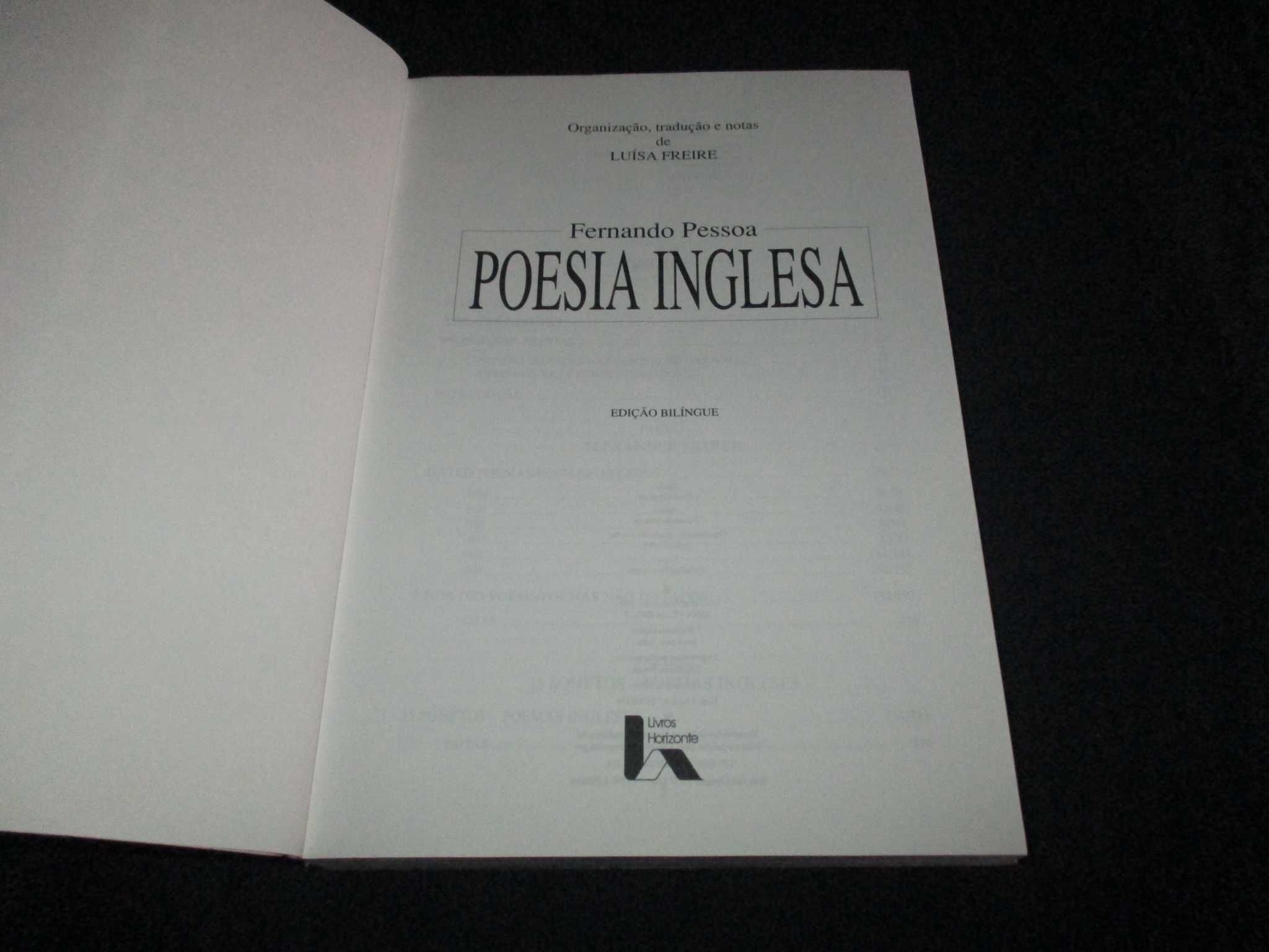 Livro Poesia Inglesa Fernando Pessoa 1995