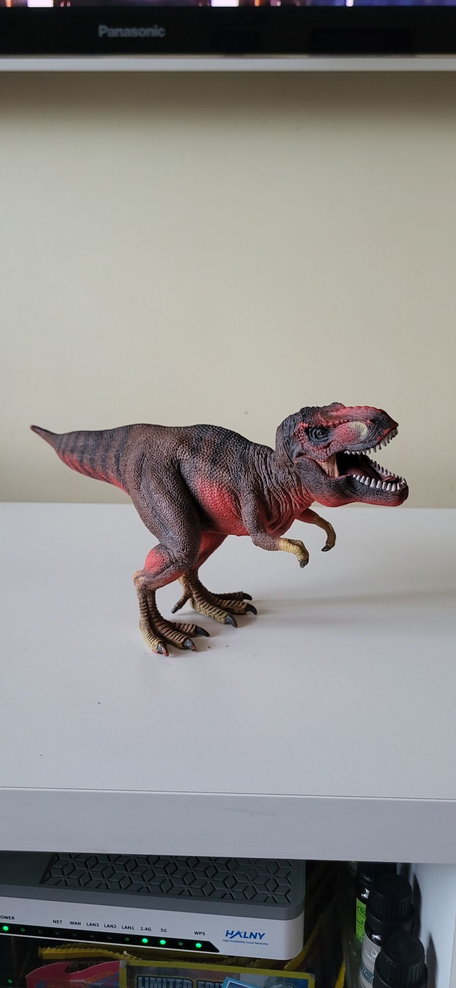 Schleich dinozaur tyranozaur rex czerwony figurka model wycofany 2011