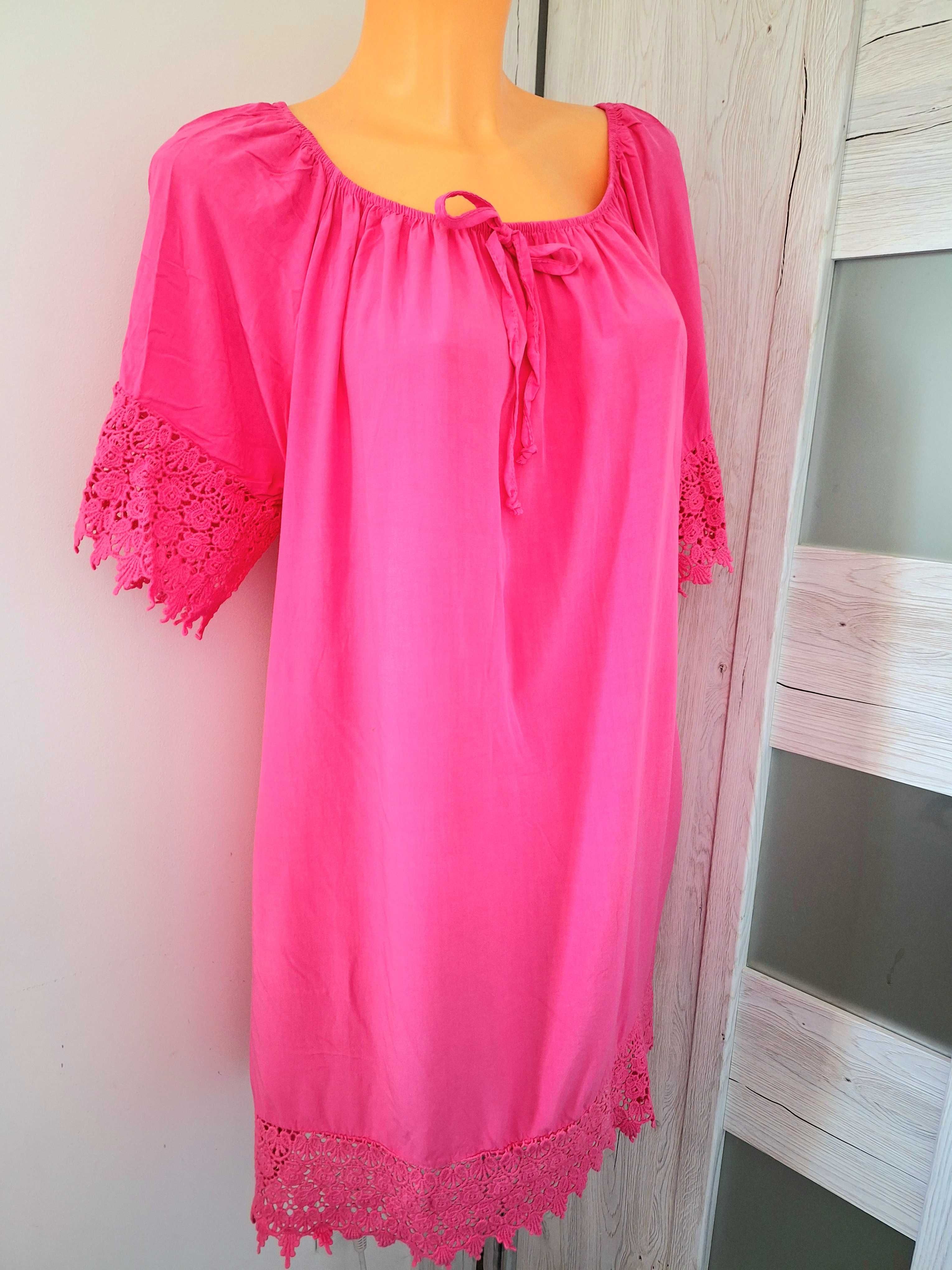 L-XL Sukienka neon lato,nowa