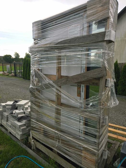 Drzwi aluminiowe z panelem nakładkowym winchester 1380 mm x 2100 mm