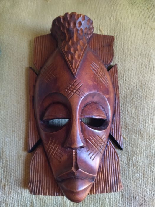 Máscara Africana Antiga Madeira