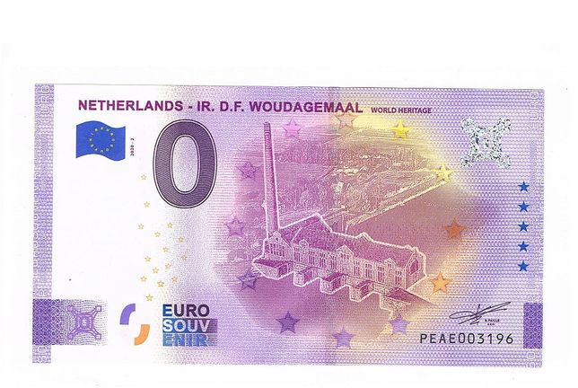 0 euro Netherlands IR.D.F Woudagemaal 2019-2 Edit Anniversary