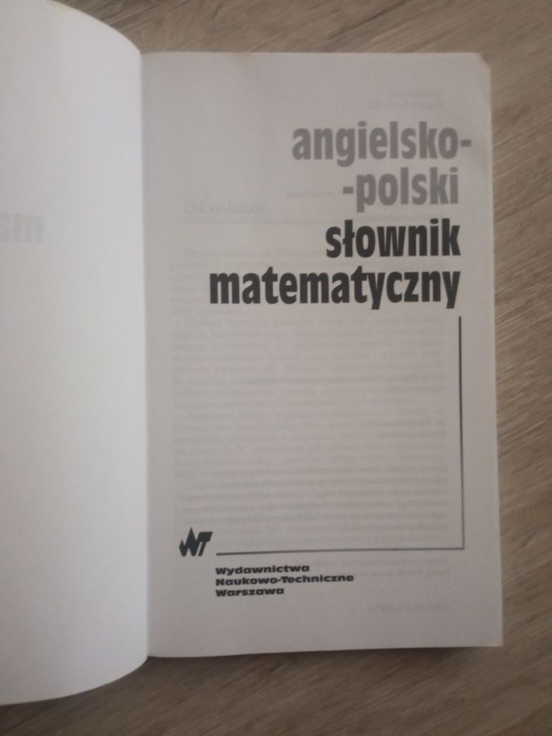 Angielsko - polski słownik matematyczny. Słownik podręczny