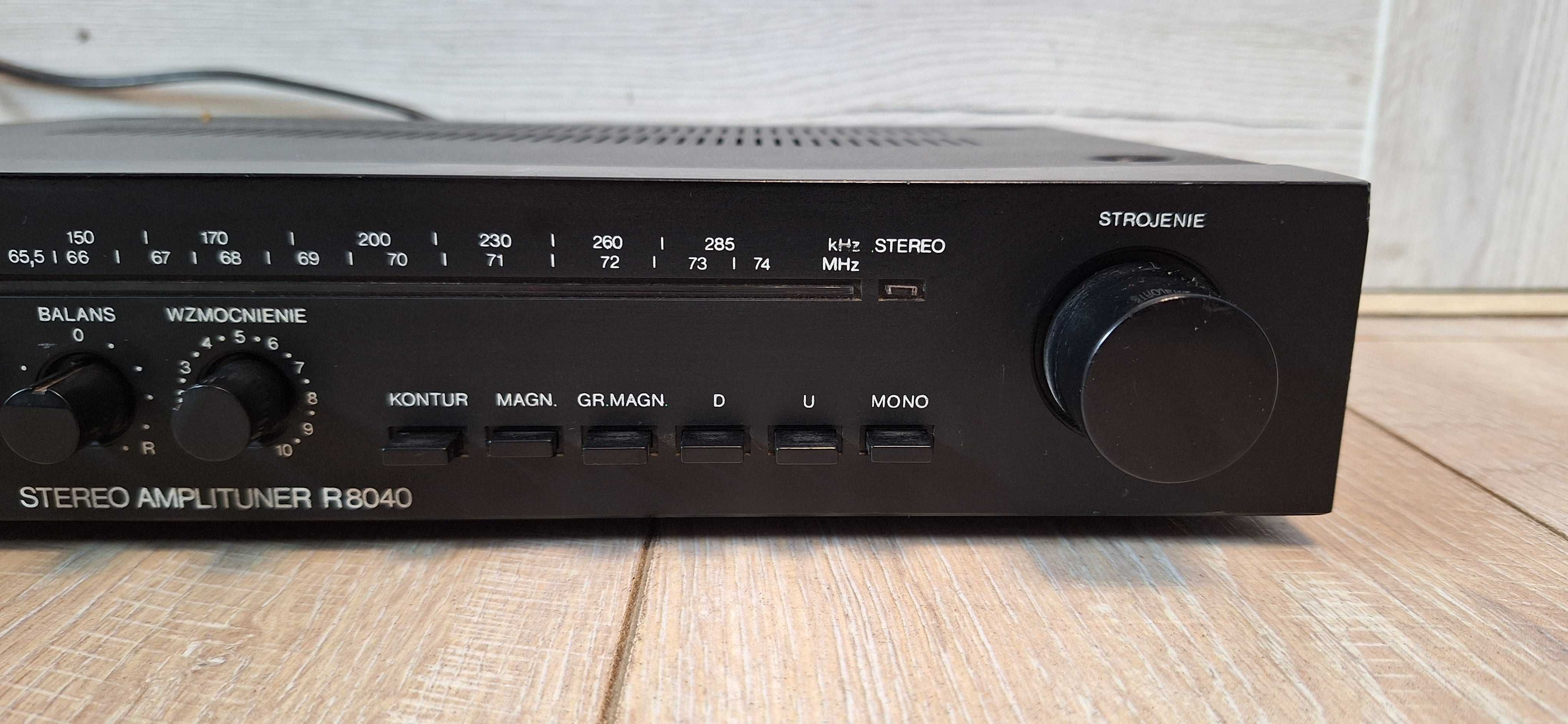 Amplituner Unitra R 8040 Czarny ! BDB STAN 100 % SPRAWNY ! OKAZJA !