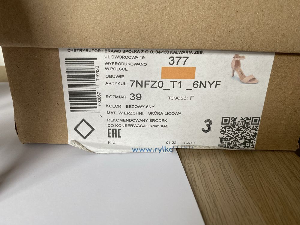 Buty damskie Ryłko rozm 39