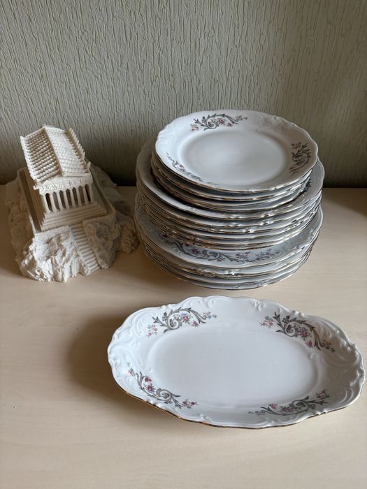 Talerze porcelana Wałbrzych