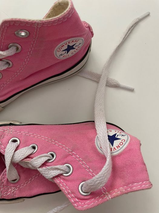 Converse trampki różowe rozmiar 22 długość 13cm
