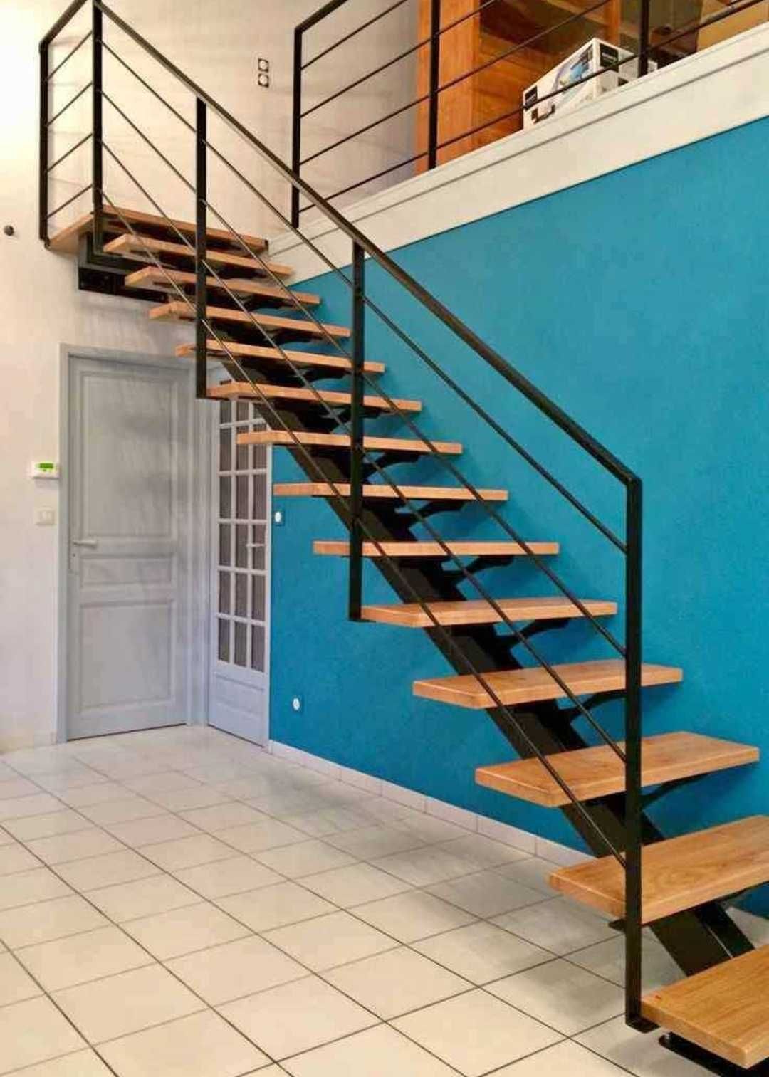 Fabrico de Escadas metálicas e com opção de degraus em madeira