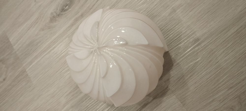 Conjunto vintage – Candeeiro de 5 braços + Globo anos 50 (rosa claro)