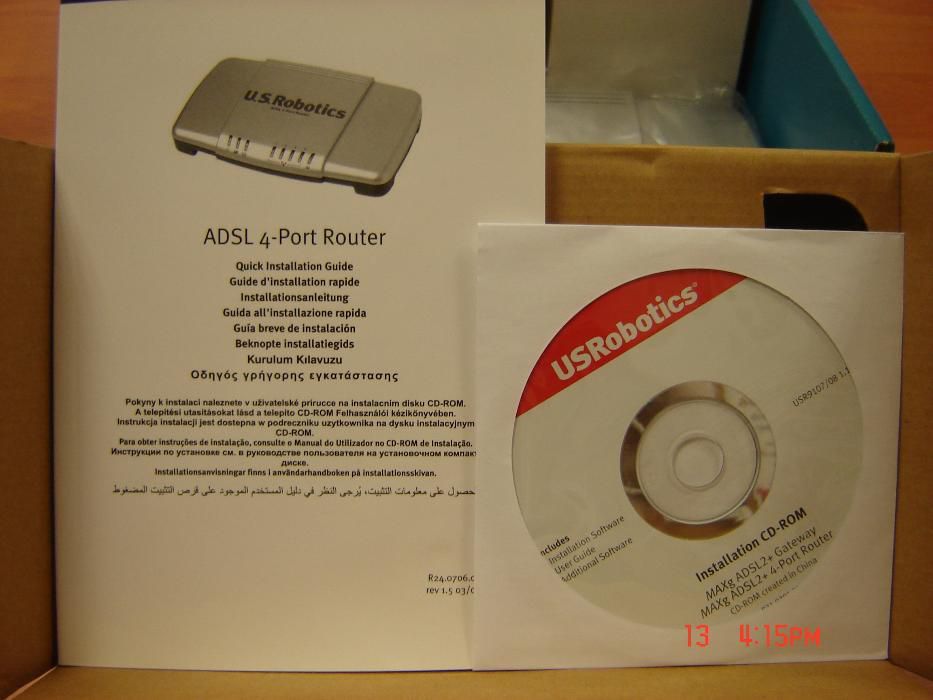 Sprzedam ADSL2+ 4-Port Router U.S.Robotics, model 9107