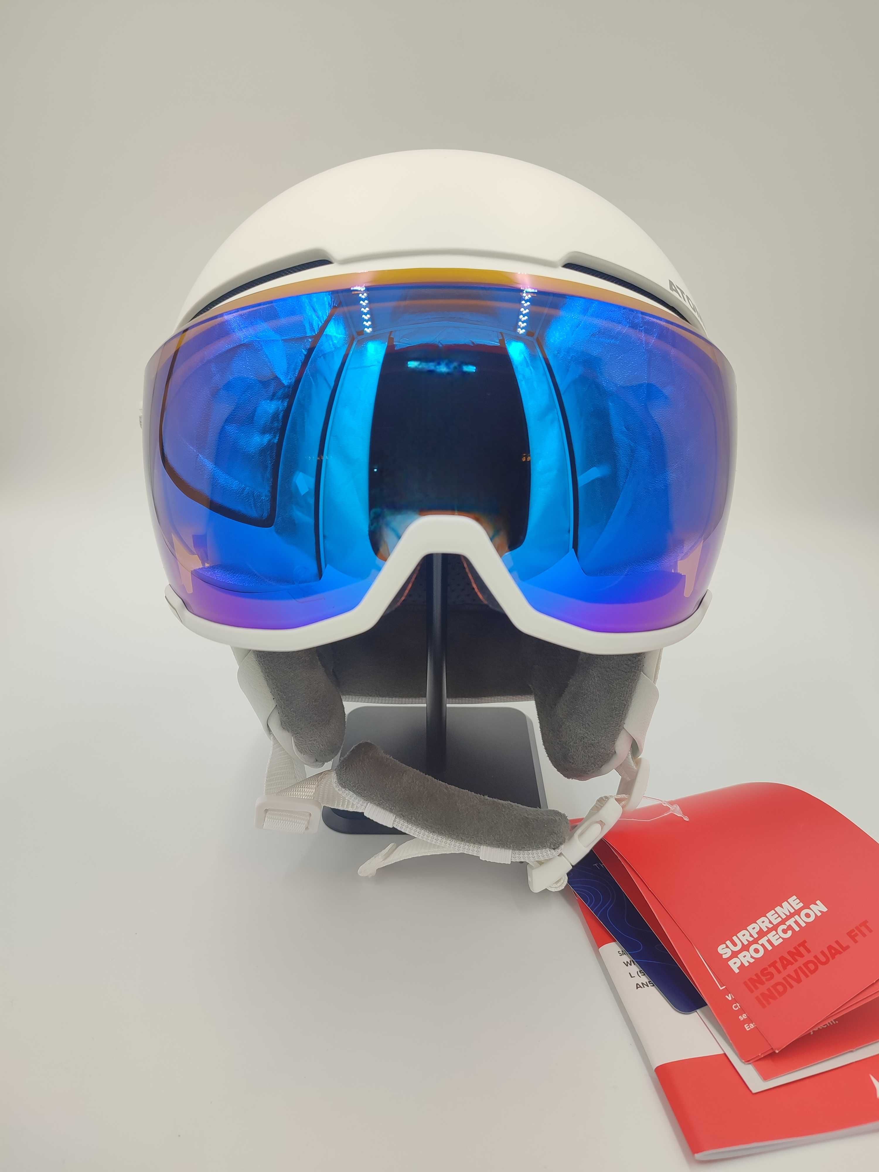 Kask narciarski ATOMIC SAVOR VISOR STEREO Biały Rozmiar L 59-63cm