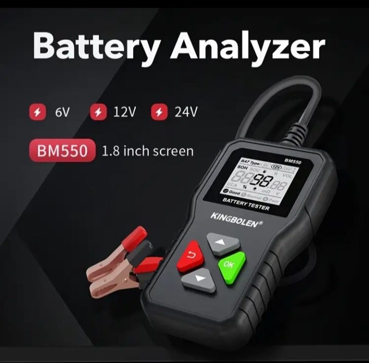 Тестер аккумулятора KINGBOLEN BM 550