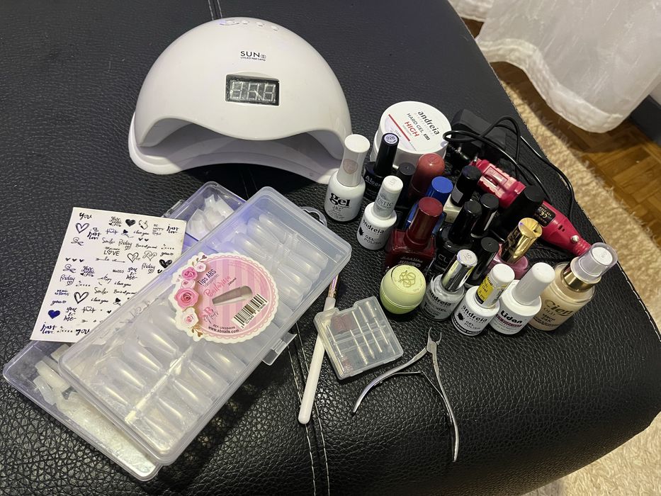 Kit unhas gel pouco uso