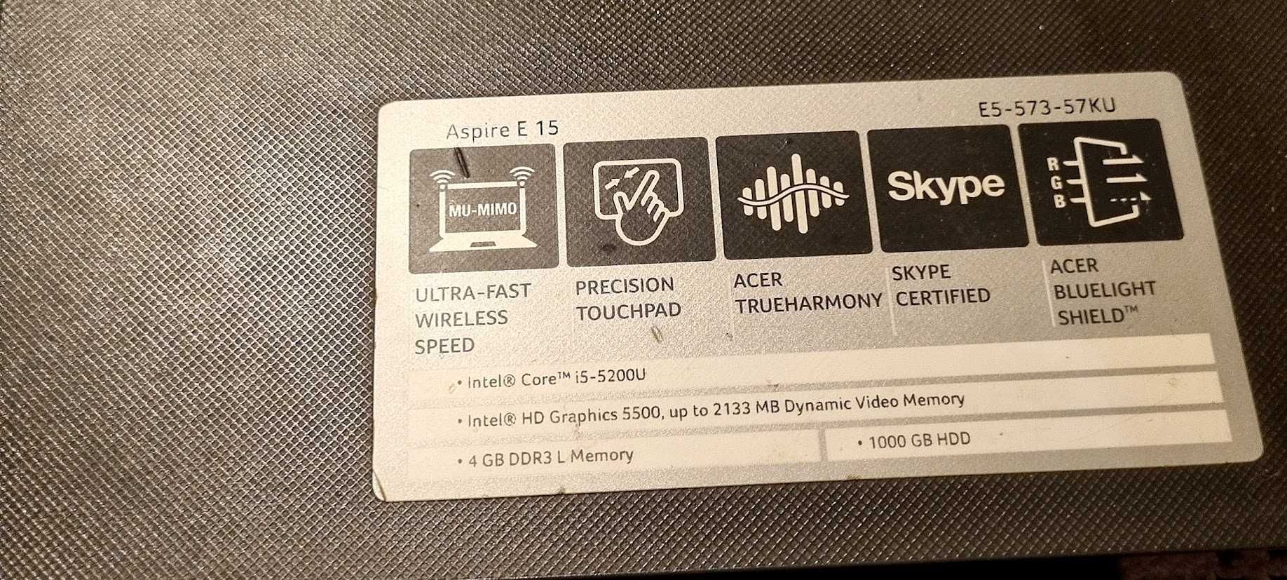 Acer Aspire E15 -Excelente Estado-
