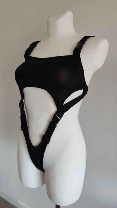 Czarne body Kolly, rozm L Rave outfit
