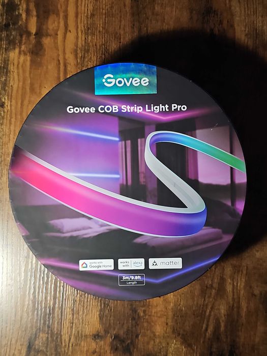 Govee H61E5 COB Strip Lights Pro 3m Taśma LED WiFi Bluetooth, RGBICW