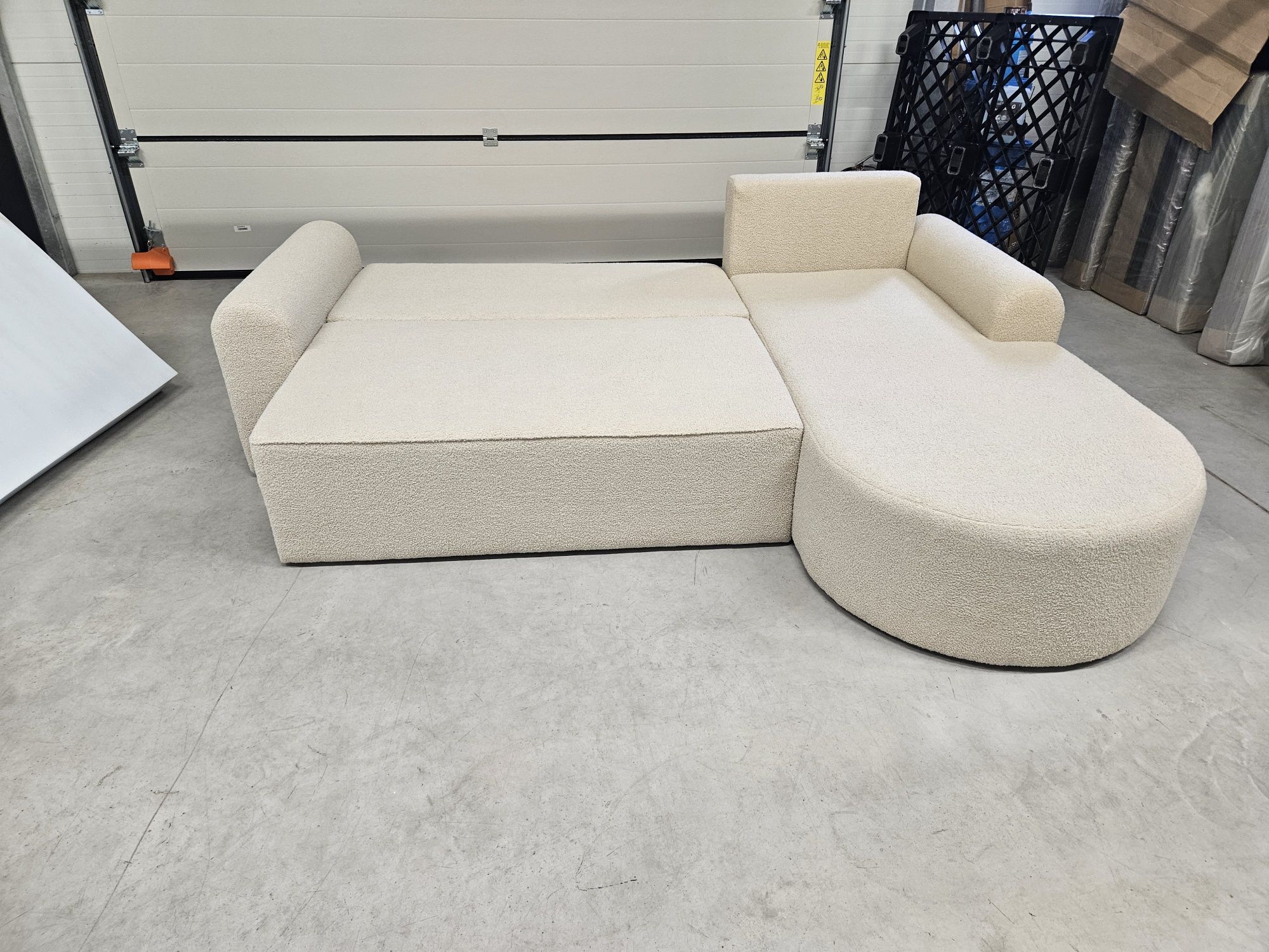 Narożnik z Funkcją spania Kanapa Sofa Sprężyny Bonnell