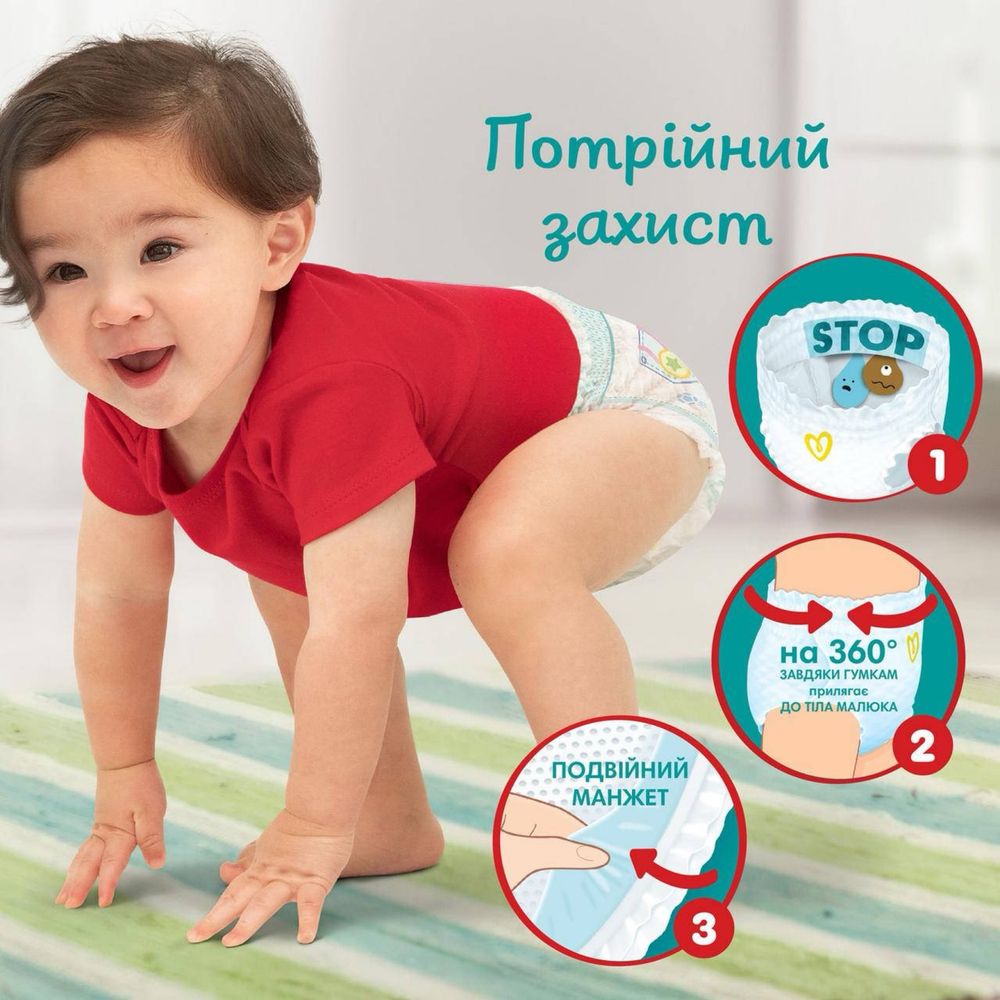 Підгузки-трусики Pampers 3 розмір бокс 204 шт 1770 грн