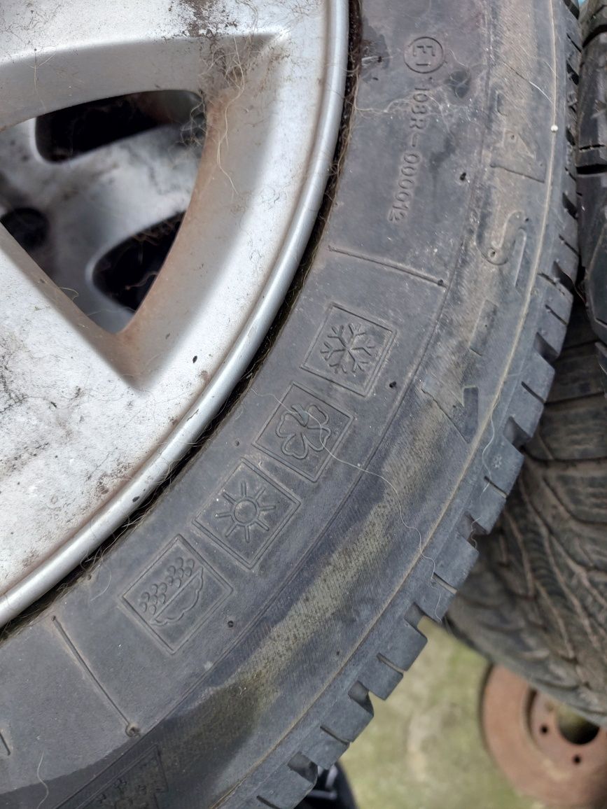 alusy alu felgi bmw 5x120 e36 e46 e87 e90 zima 205/55 16r kola opona