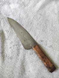 Кухарський ніж з дамаської сталі