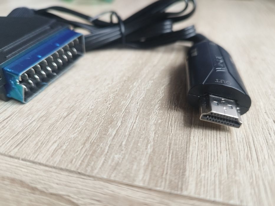 Kabel adapter konwerter z Euro Scart do HDMI