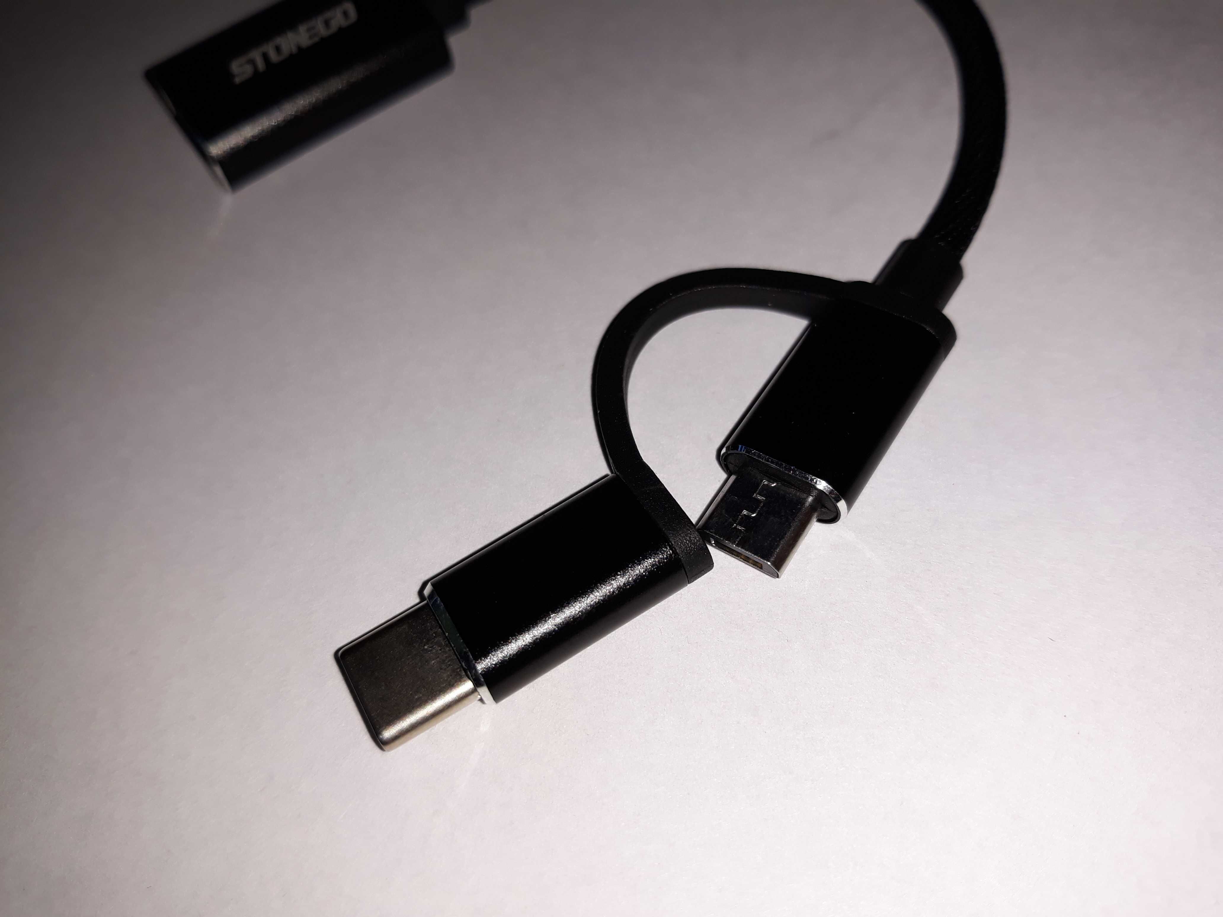 przejściówka adapter OTG usb C + usb Micro na USB3