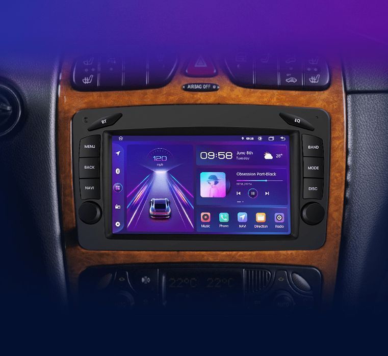 Radio nawigacja Mercedes Benz CLK W209 W203 W463 W208 Android