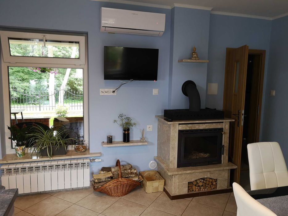 Domek całoroczny+sauna, doba 400zł/2os + 50zł/kolejna os. Max 6 os.