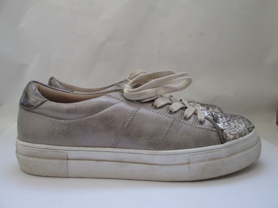 VANESSA WU damskie sneakersy skórzane cekiny r.41