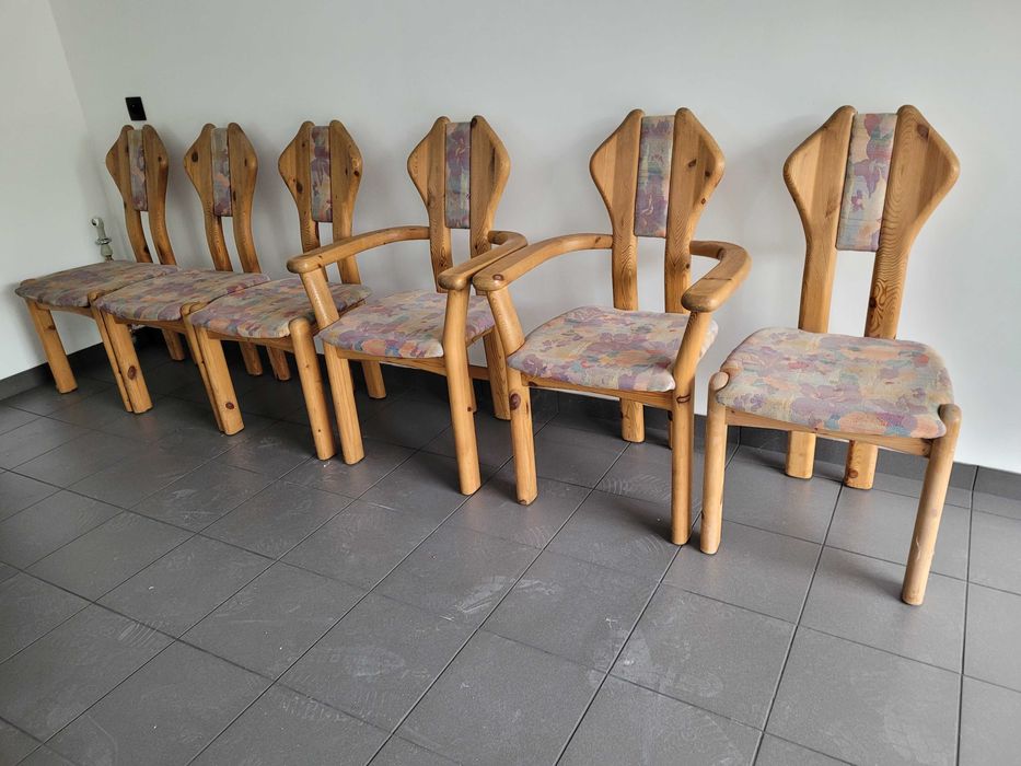 piękne krzesła skandynawskie Dania Holger Danske 6szt design Gliwice