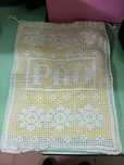 Saco para pão em crochet antigo, nunca foi usado,