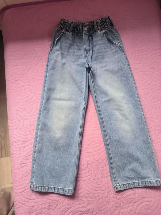 Spodnie dziewczęce H&M rozm.134 2 pary