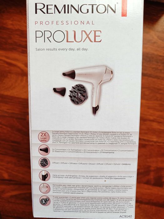NOWA Suszarka do włosów Remington, PROluxe AC9140 Gwarancja do 2029
