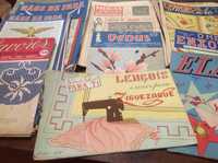 51 revistas de lavoures, crochet, bordados, p. Cruz,etc anos 40/50/60