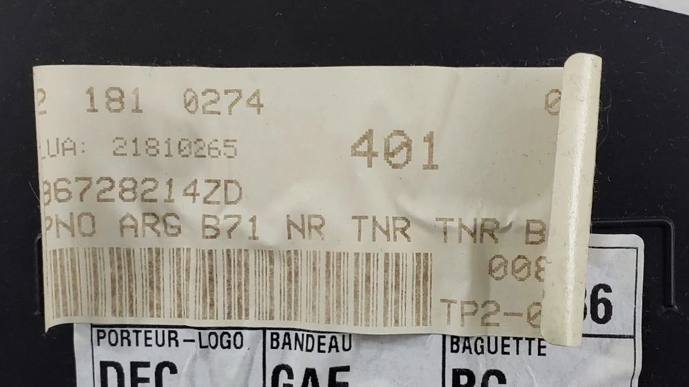 Forra porta / quartela trás esquerda CITROËN C4 II (B7)