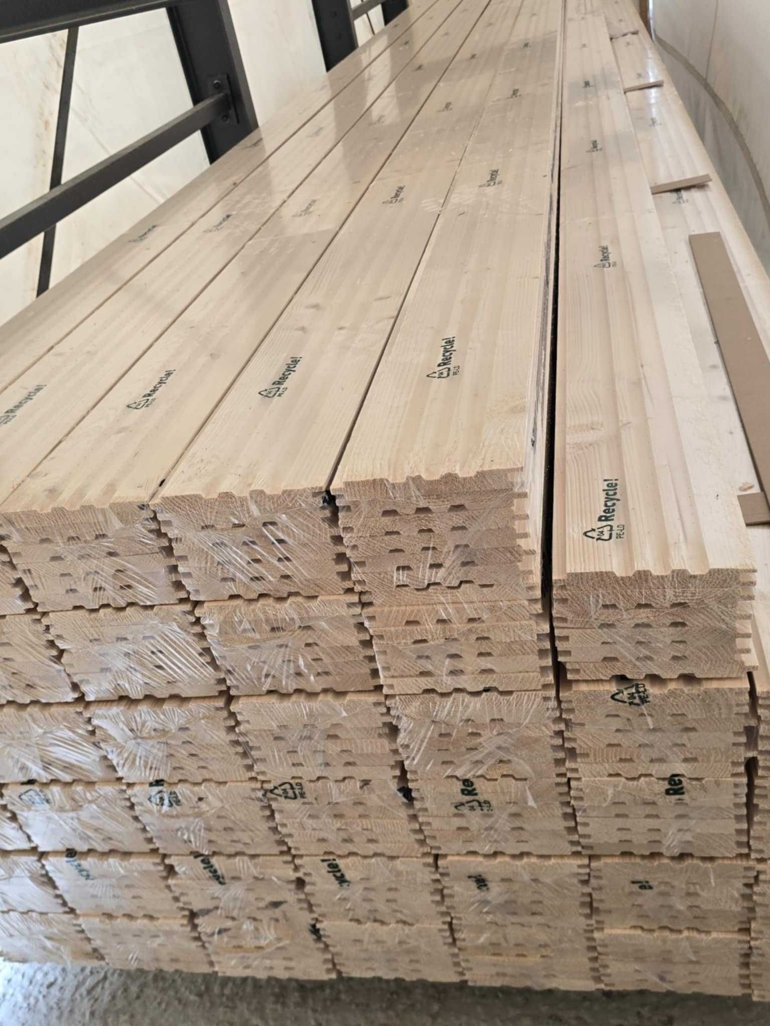 Elewacja, podbitka, boazeria świerk skandynawski 14x121 faza, softline