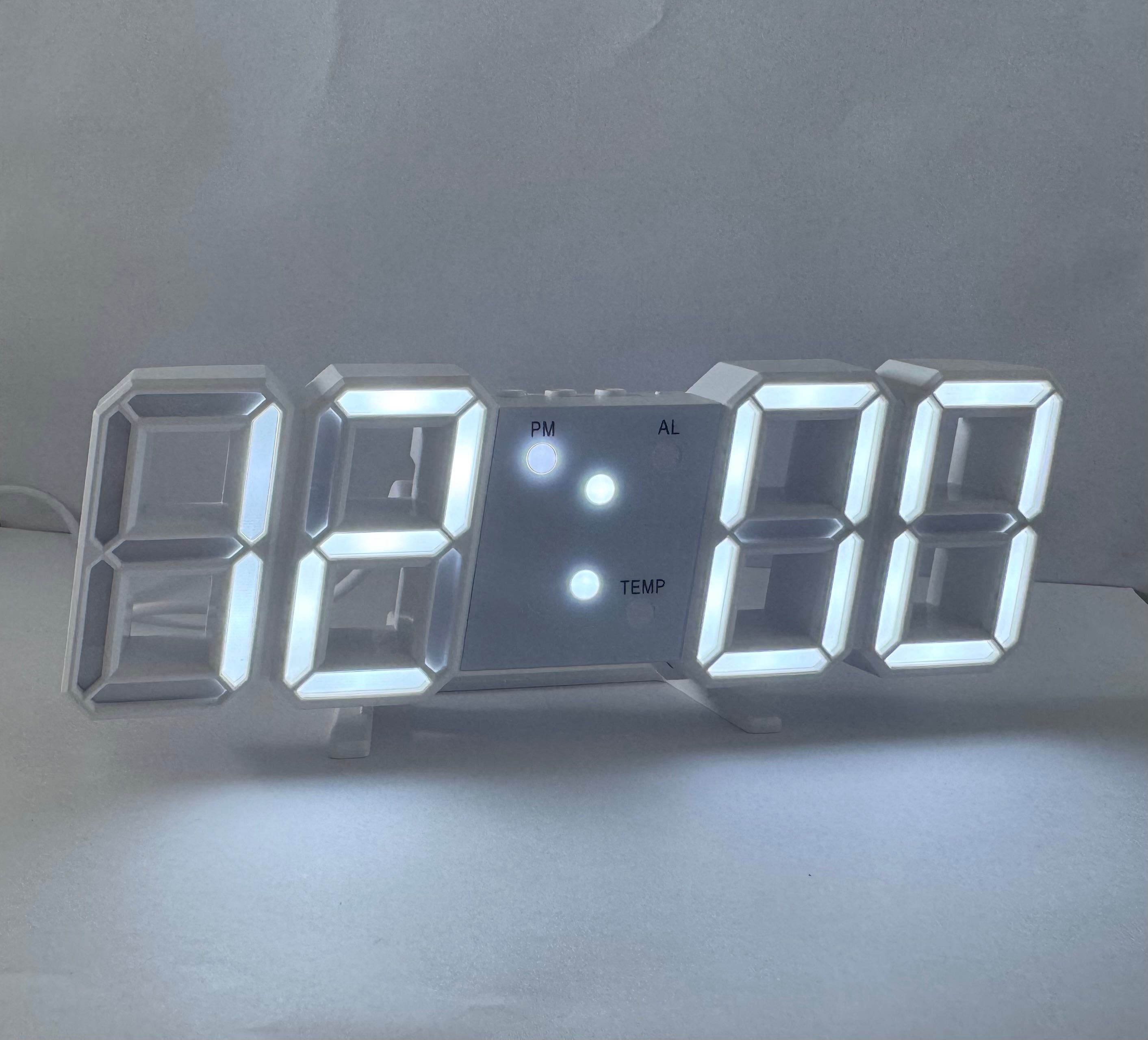 PROMOCJA!! zegar LED ścienny/stolikowy z alarmem i termometrem