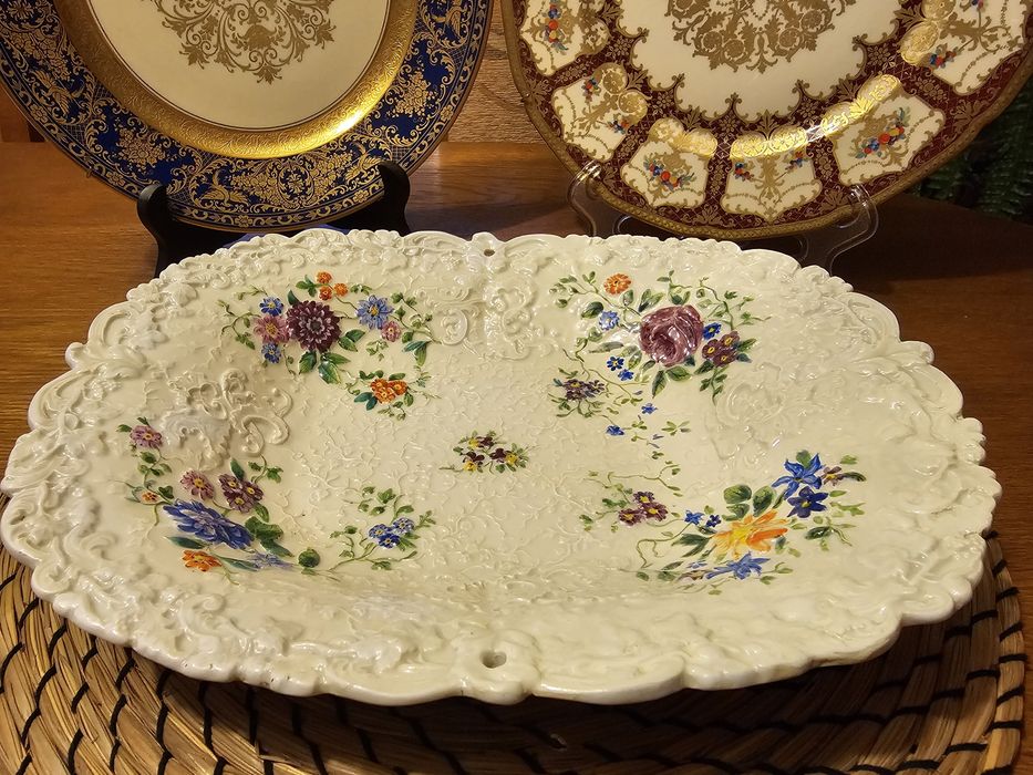 Patera w formie kosza Miśnia/Meissen około 175 lat