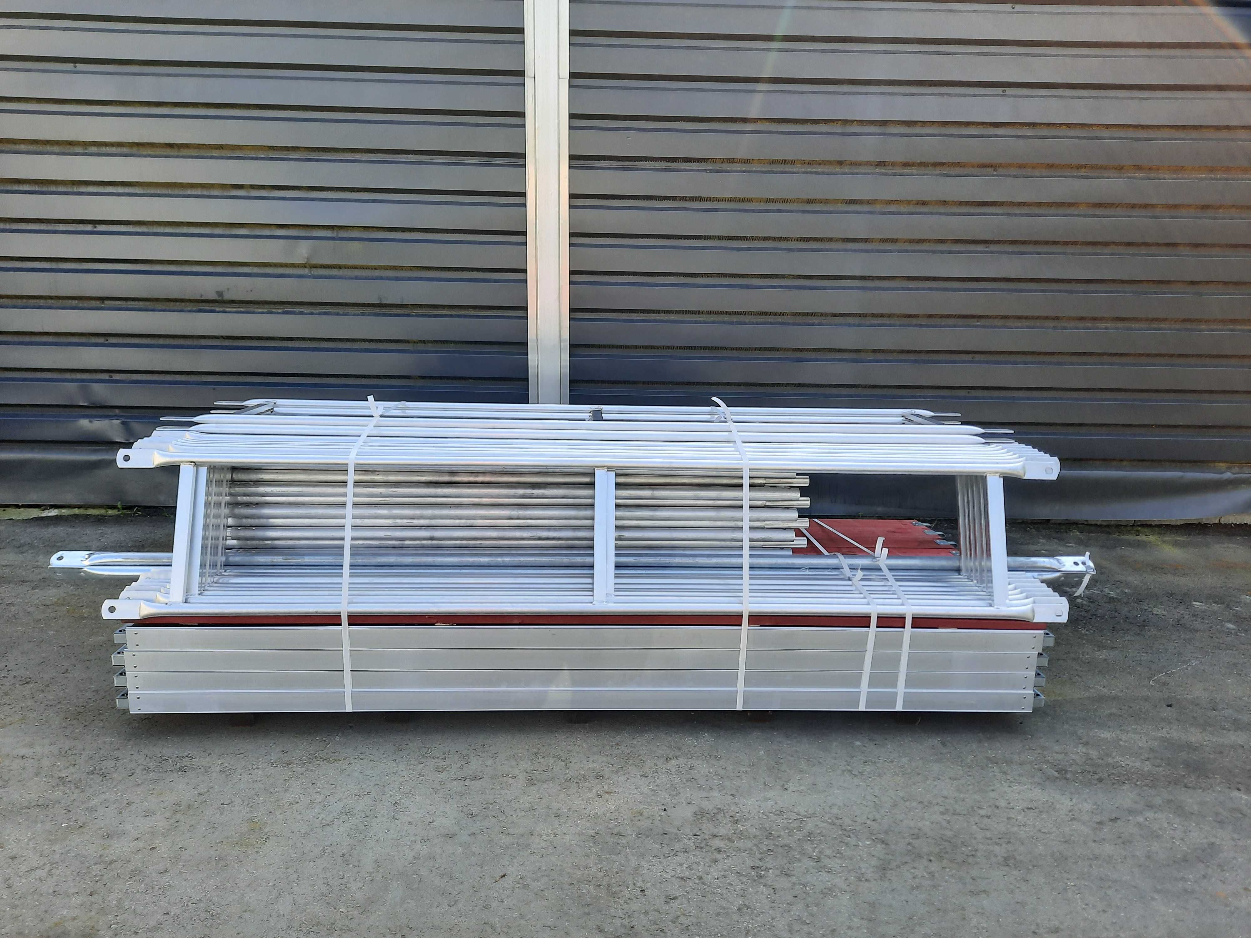 Rusztowanie aluminiowe 78m2 6x12m typ Plettac P70 lekkie nowe Pletak