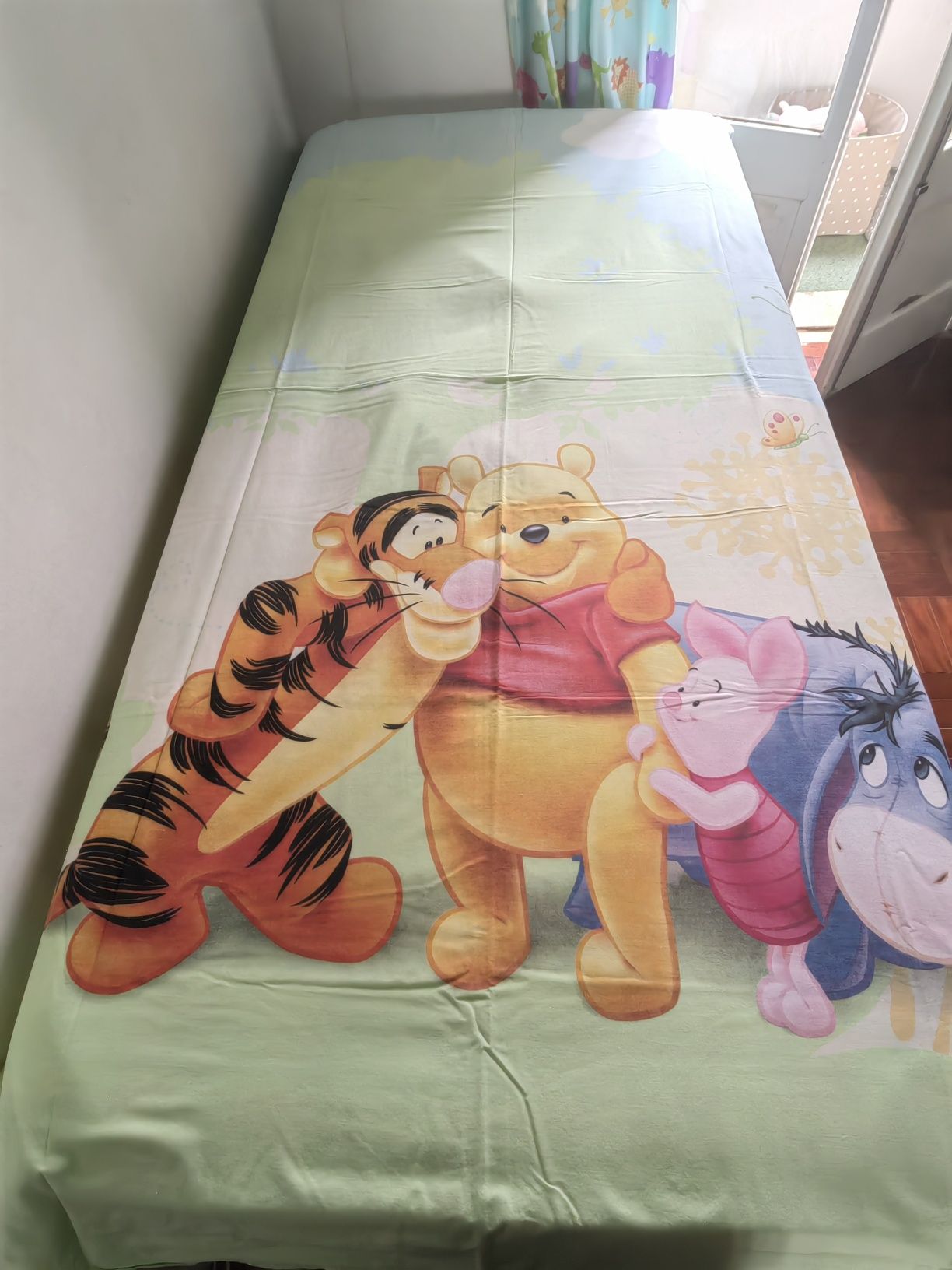 Capa edredão Winnie the Pooh, 145x210, algodão, criança
